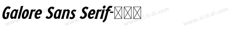 Galore Sans Serif字体转换